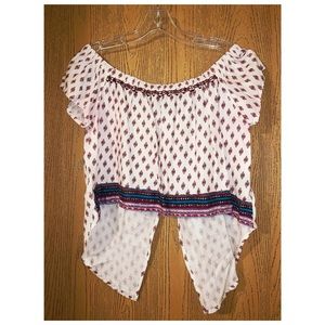 Off Shoulder Aztec Top